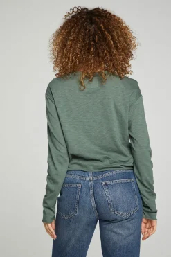 Flash Sale Chaser Brand Long Sleeve Cropped Tee