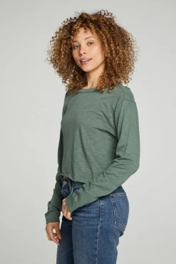 Flash Sale Chaser Brand Long Sleeve Cropped Tee