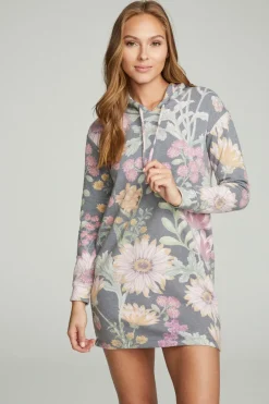 Outlet Chaser Brand Long Sleeve Hoodie Dress