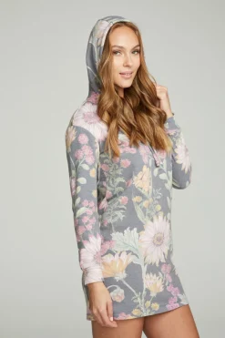 Outlet Chaser Brand Long Sleeve Hoodie Dress