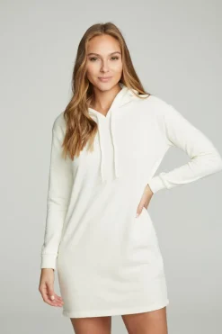 Discount Chaser Brand Long Sleeve Hoodie Dress