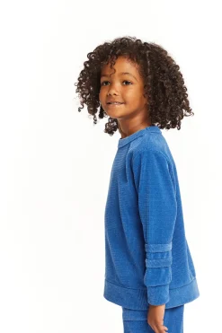 Hot Chaser Brand Long Sleeve Peacock Crew Neck Pullover