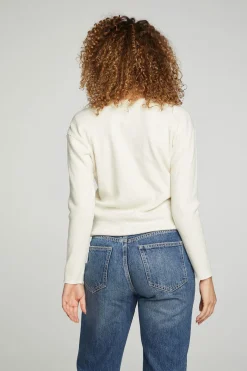 Discount Chaser Brand Long Sleeve Snap Henley Drawstring Waist Tee