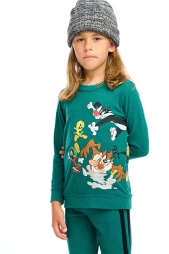 Shop Chaser Brand Looney Tunes - Group Pullover