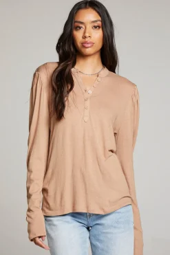 Discount Chaser Brand Lotus Warm Taupe Long Sleeve