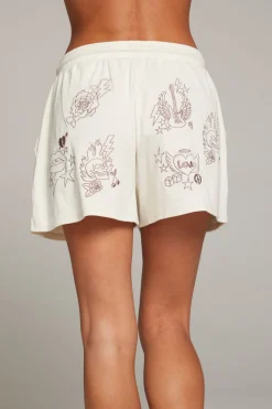 Cheap Chaser Brand Love Rock Embroidery Shorts