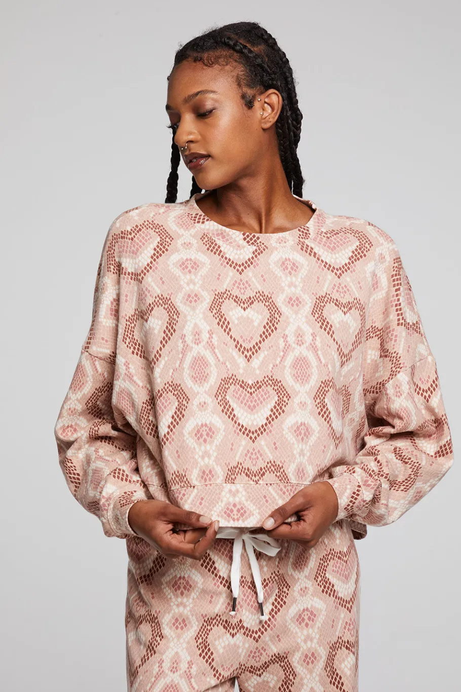New Chaser Brand Love Snake Pullover
