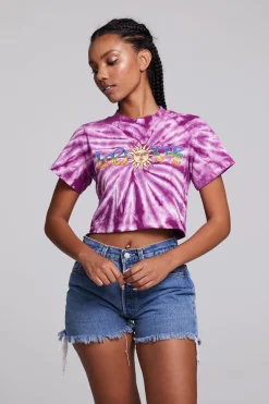 Outlet Chaser Brand Love Sun Crop Crew Neck Tee