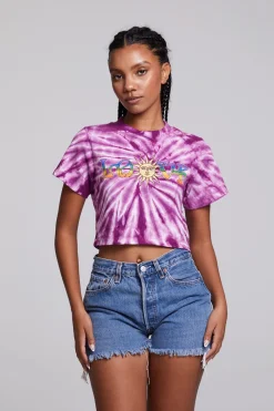 Outlet Chaser Brand Love Sun Crop Crew Neck Tee