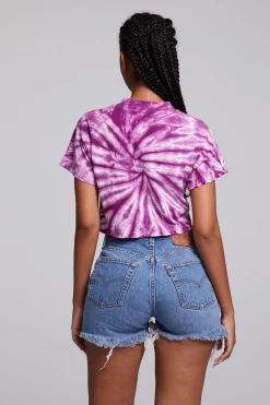 Outlet Chaser Brand Love Sun Crop Crew Neck Tee