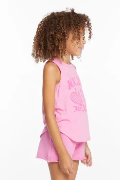 Clearance Chaser Brand Malibu Girls Vintage Jersey Shirttail Muscle