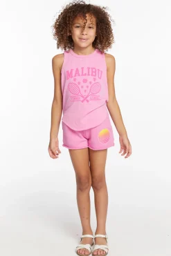 Clearance Chaser Brand Malibu Girls Vintage Jersey Shirttail Muscle