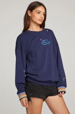 Outlet Chaser Brand Mama Embroidery Pullover
