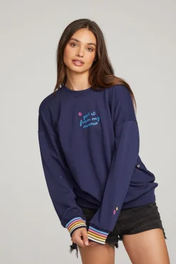 Outlet Chaser Brand Mama Embroidery Pullover