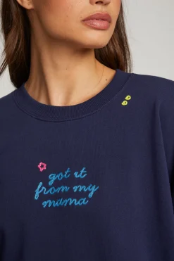 Outlet Chaser Brand Mama Embroidery Pullover