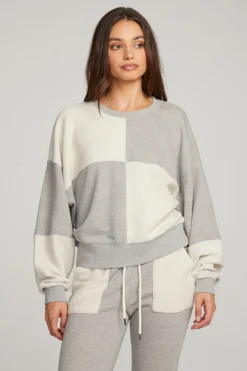 Store Chaser Brand Marie Heather Grey Pullover