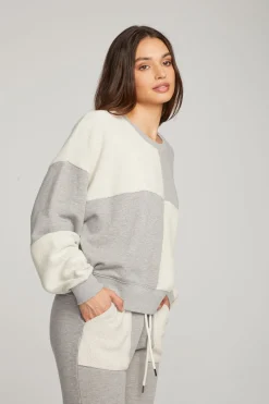 Store Chaser Brand Marie Heather Grey Pullover