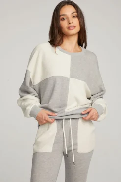 Store Chaser Brand Marie Heather Grey Pullover