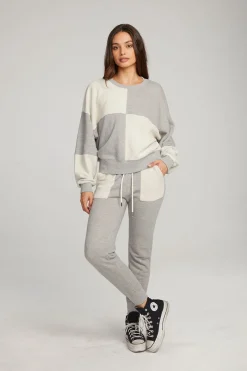Store Chaser Brand Marie Heather Grey Pullover