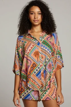 Fashion Chaser Brand Marlin Paradise Mystic Button Up