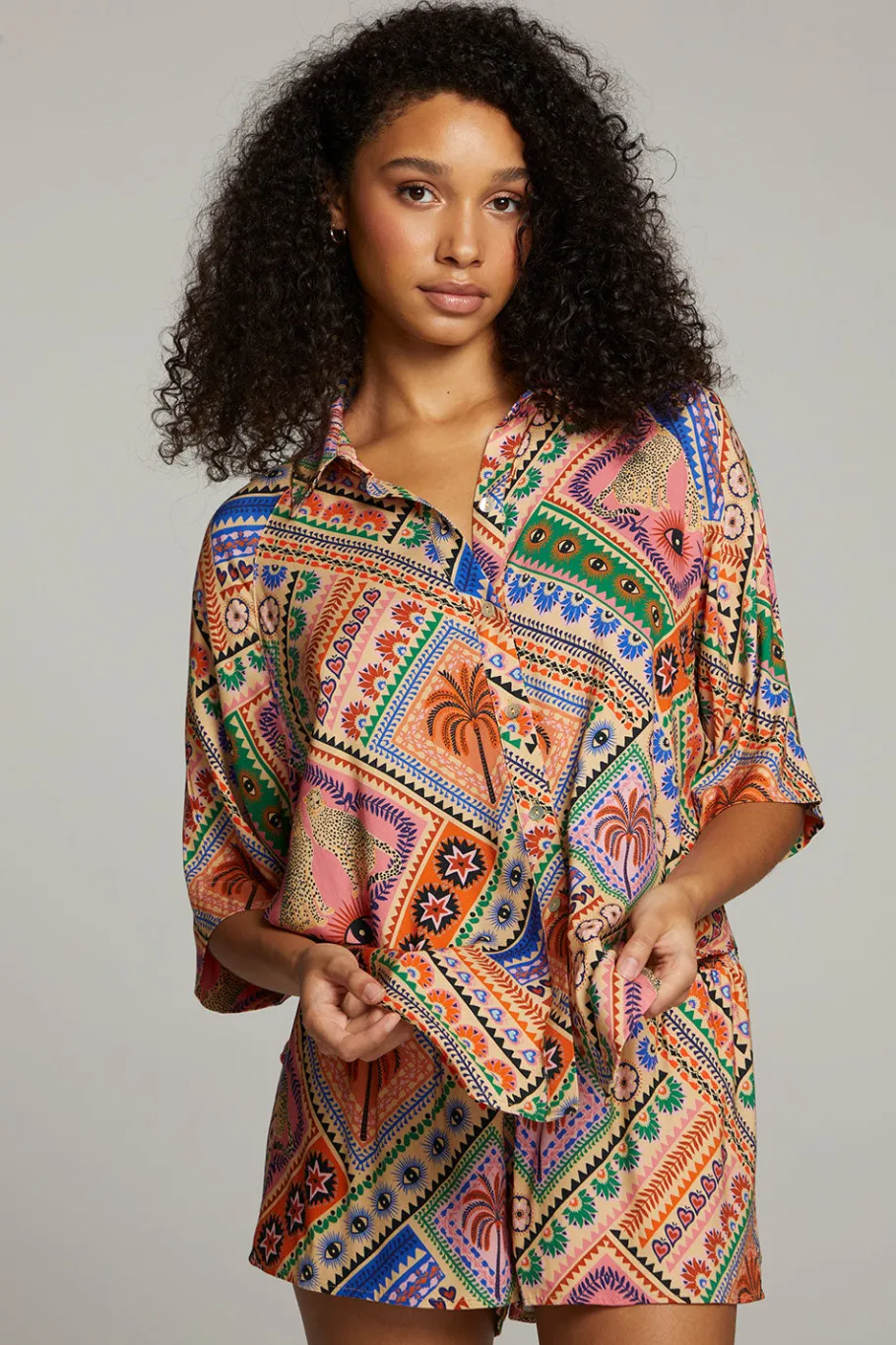 Fashion Chaser Brand Marlin Paradise Mystic Button Up
