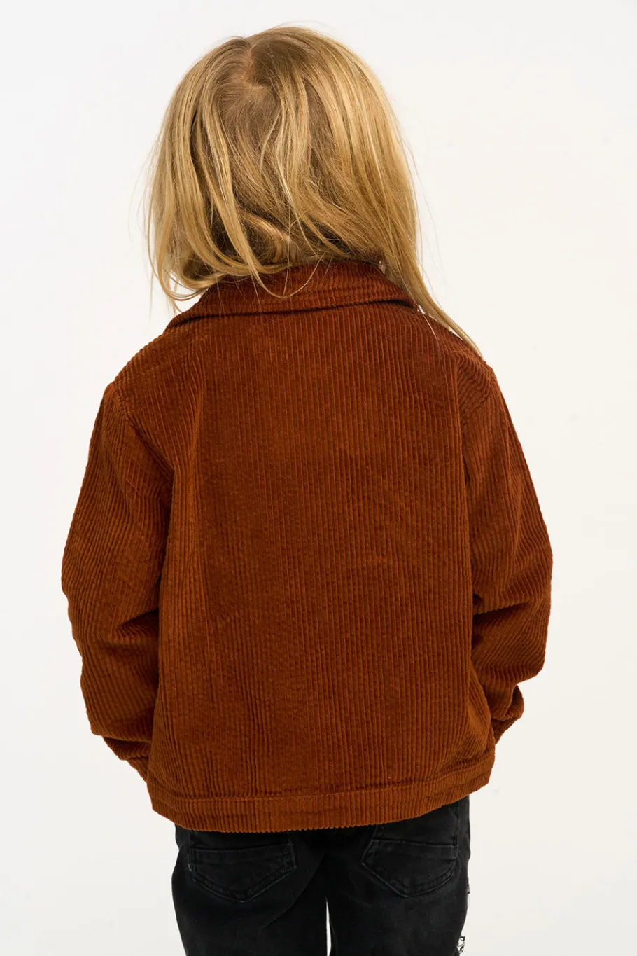 Cheap Chaser Brand Martin Walnut Brown Zip Up Corduroy Jacket