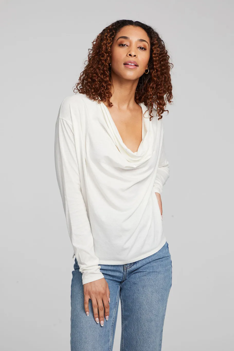Shop Chaser Brand Mela Bright White Long Sleeve