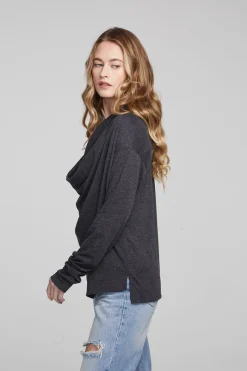 Outlet Chaser Brand Mela Shadow Black Long Sleeve
