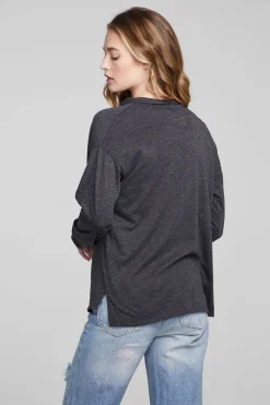 Outlet Chaser Brand Mela Shadow Black Long Sleeve