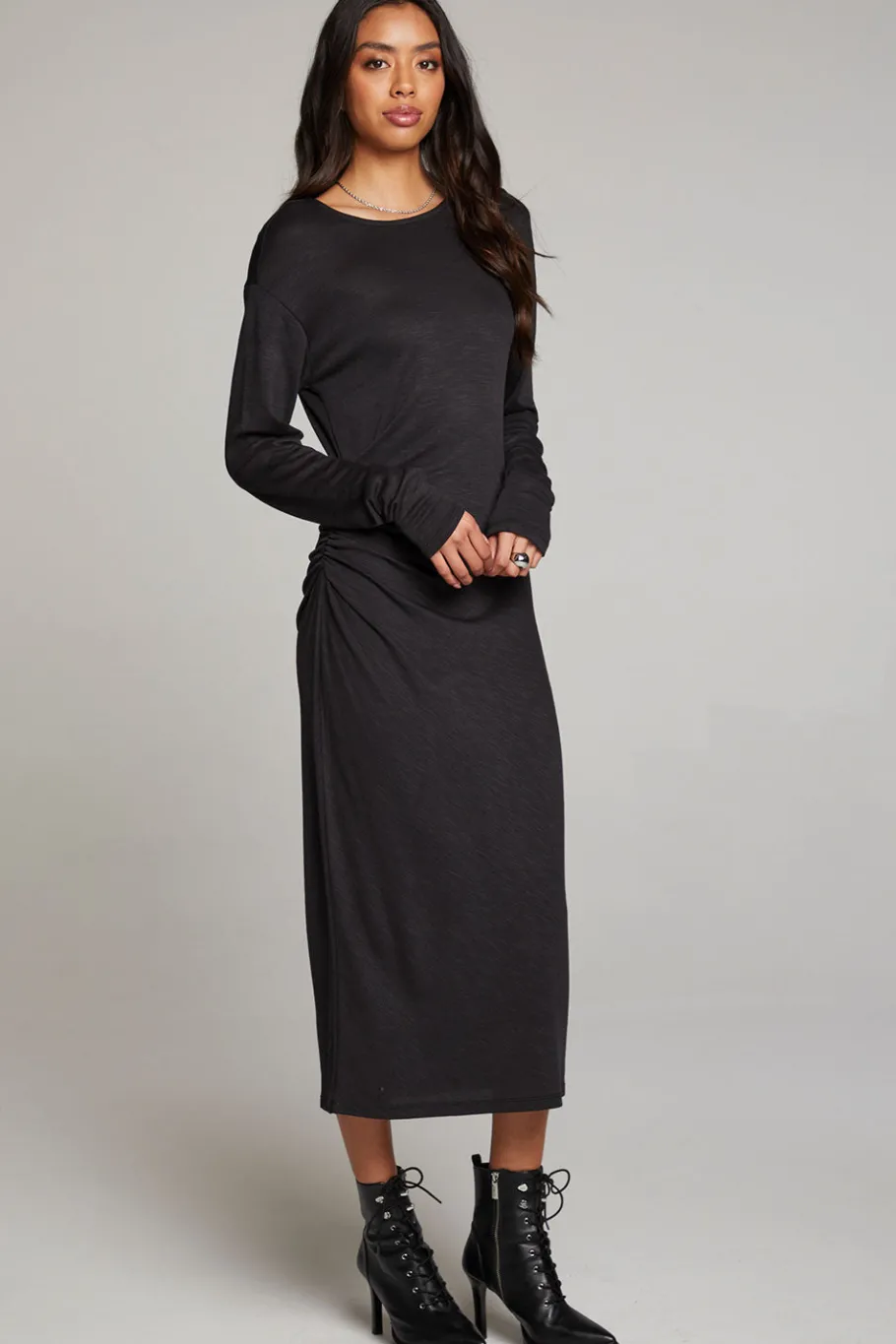 Outlet Chaser Brand Memory Licorice Midi Dress