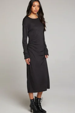 Outlet Chaser Brand Memory Licorice Midi Dress