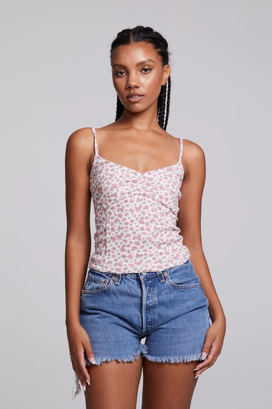 Outlet Chaser Brand Mercato Ditsy Rose Floral Tank Top