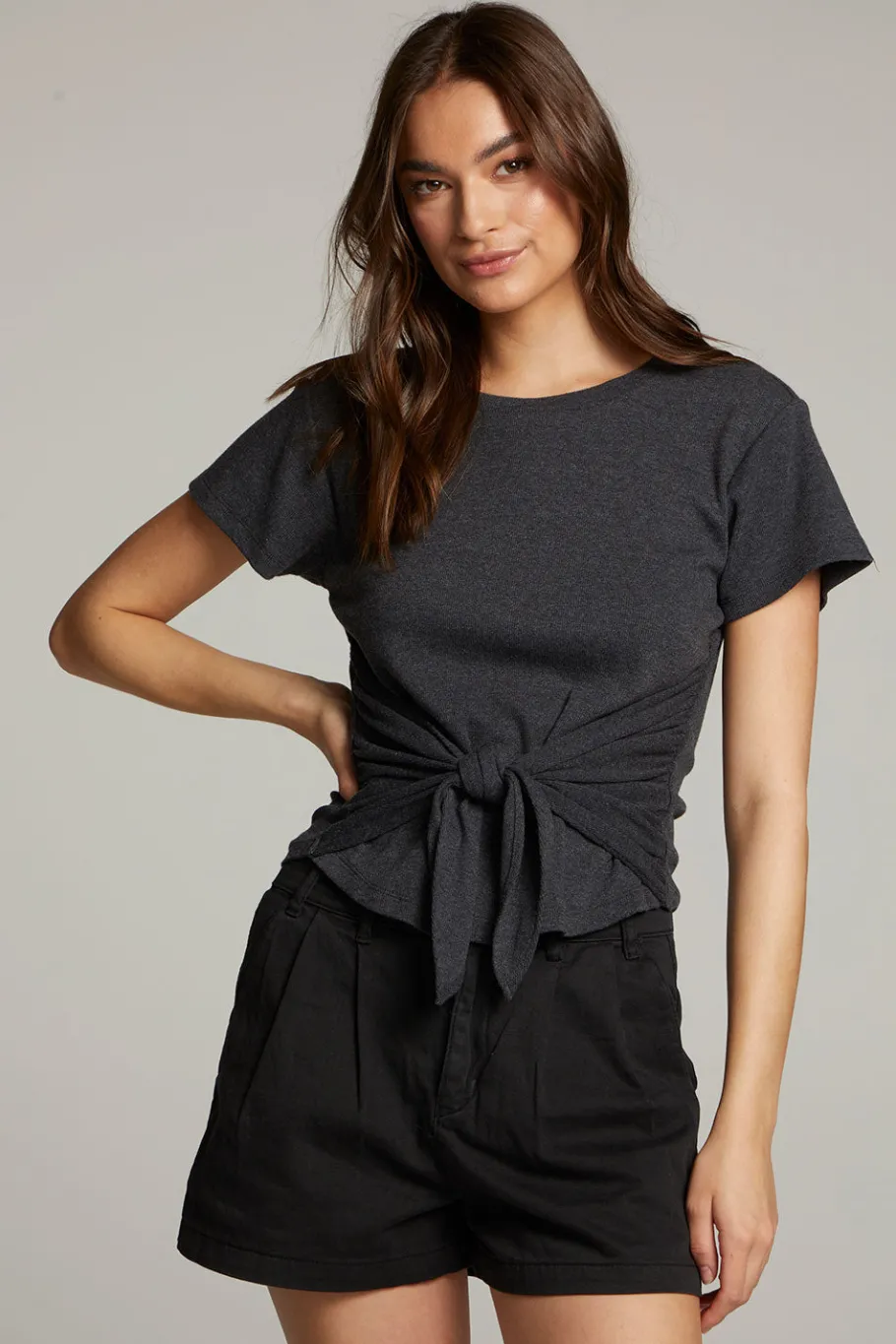 Clearance Chaser Brand Mia Black Top