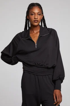 Sale Chaser Brand Midnight Licorice Half Zip