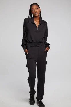 Sale Chaser Brand Midnight Licorice Half Zip