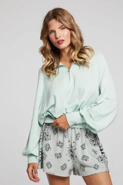Online Chaser Brand Midnight Matcha Half Zip