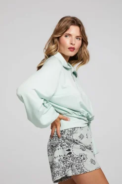 Online Chaser Brand Midnight Matcha Half Zip