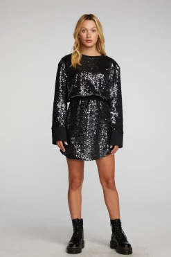 Cheap Chaser Brand Mini Dress With Wide Sleeves