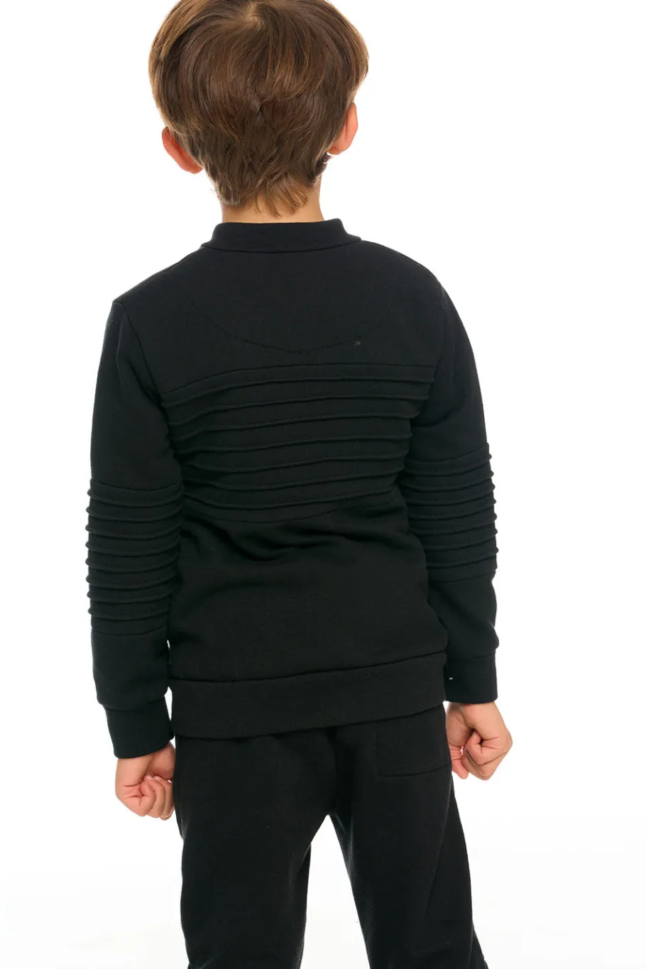 New Chaser Brand Mock Neck Moto Zip Jacket