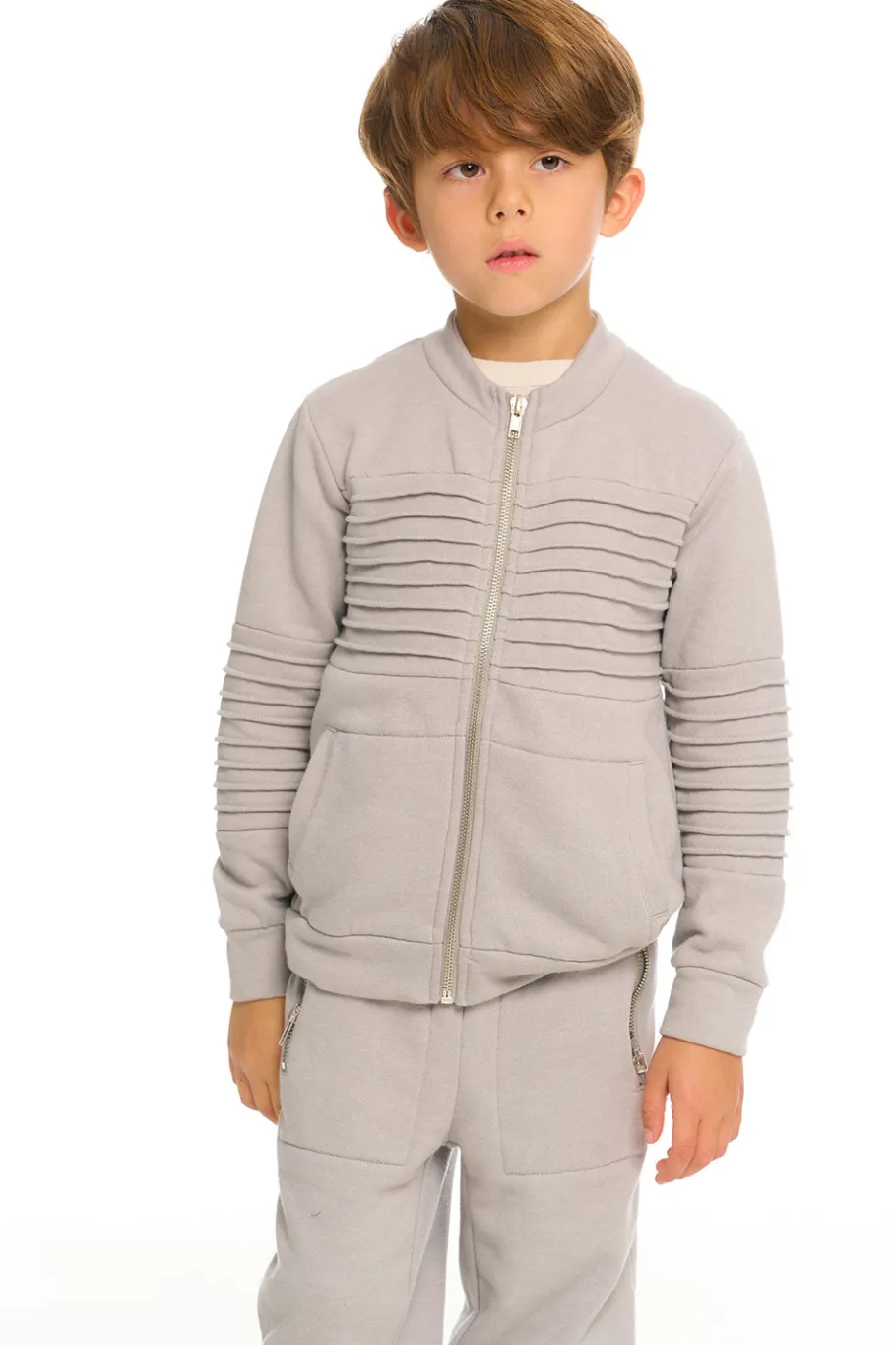 Clearance Chaser Brand Mock Neck Moto Zip Jacket