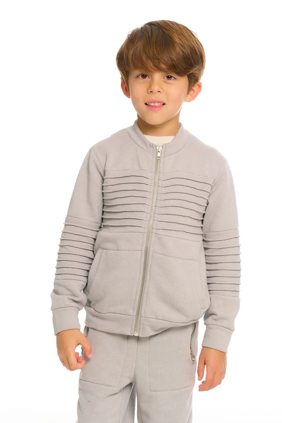 Clearance Chaser Brand Mock Neck Moto Zip Jacket