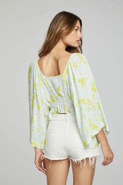 Clearance Chaser Brand Monarch Crop Top - Daisy Floral Print
