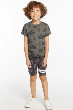 Sale Chaser Brand Monster Trucks Kids Tee