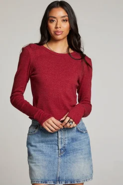Shop Chaser Brand Moonlight Blood Red Long Sleeve