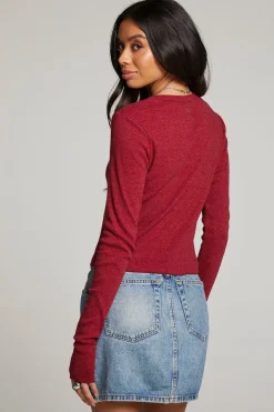 Shop Chaser Brand Moonlight Blood Red Long Sleeve