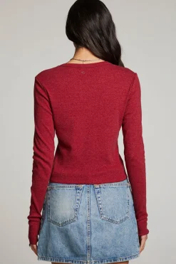 Shop Chaser Brand Moonlight Blood Red Long Sleeve