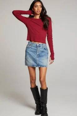 Shop Chaser Brand Moonlight Blood Red Long Sleeve