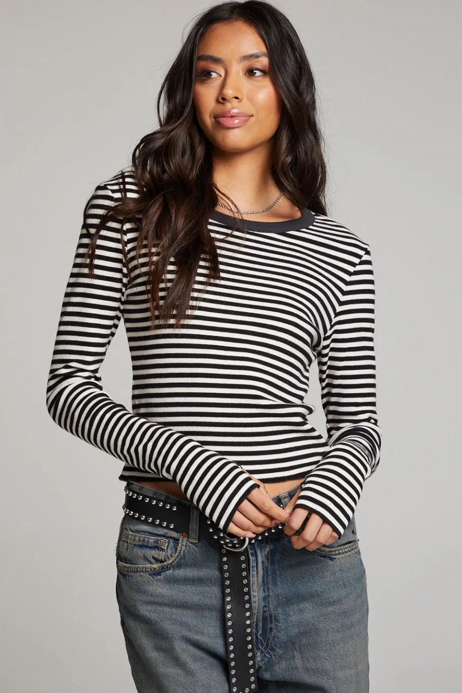 Hot Chaser Brand Moonlight Punk Stripe Long Sleeve