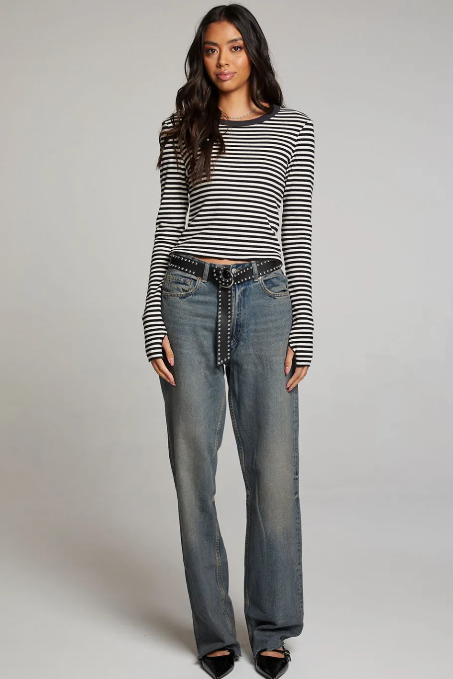 Hot Chaser Brand Moonlight Punk Stripe Long Sleeve