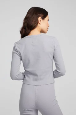Cheap Chaser Brand Moonlight Silver Grey Long Sleeve
